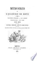 Mémoires de l'Académie nationale de Metz