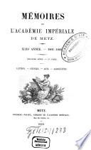 Mémoires de l'Académie Nationale de Metz