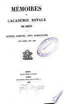 Mémoires de l'Académie Nationale de Metz