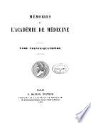 Mémoires de l'Academie royale de médecine