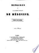 Mémoires De L'Académie Royale De Médecine