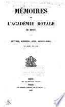 Mémoires de l'Académie royale de Metz