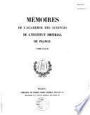 Mémoires de l'Académie Royale des Sciences de l'Institut de France