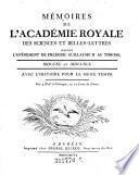 Memoires de l'Academie royale des sciences et belles lettres depuis l'avenement de Frederic Guillaume II. au throne