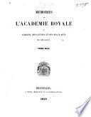 Mémoires de l'Académie royale des sciences