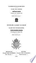Mémoires de la classe des sciences - Académie royale des sciences, des lettres et des beaux-arts de Belgique