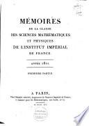 Mémoires de la Classe des Sciences Mathématiques et Physiques de l'Institut National de France