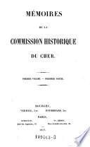 Mémoires de la Commission Historique du Cher
