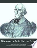 Mémoires de la Section des lettres