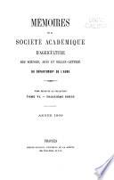 Mémoires de la Société académique d'agriculture, des sciences, arts et belles-lettres du département de l'Aube