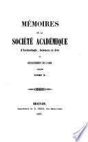 Mémoires de la Société Académique d'Archéologie, Sciences et Arts du Département de l'Oise