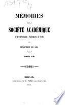 Mémoires de la Société Académique d'Archéologie, Sciences et Arts du Département de l'Oise
