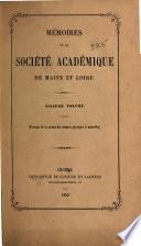 Mémoires de la Société académique de Maine et Loire