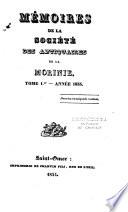 Mémoires de la Société académique des antiquaires de la Morinie
