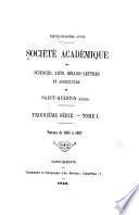 Mémoires de la Société académique des sciences, arts, belles-lettres, agriculture & industrie de Saint-Quentin
