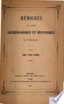 Mémoires de la Sociéte archéologique de l'Orléanais