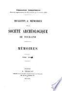 Mémoires de la Société archéologique de Touraine