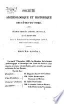 Mémoires de la Société archéologique et historique des Côtes-du-Nord