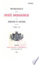 Mémoires de la Société bourguignonne de géographie et d'histoire