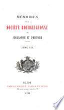 Mémoires de la Société Bourguignonne de Géographie et d'Histoire