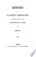 Mémoires de la Société d'agriculture, commerce, sciences et arts du département de la Marne