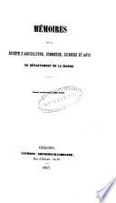 Mémoires de la Société d'agriculture, commerce, sciences et arts du département de la Marne