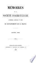 Mémoires de la Société d'agriculture, commerce, sciences et arts du département de la Marne