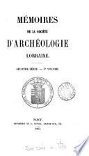 Mémoires de la Société d'archéologie lorraine