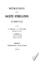 Mémoires de la Société d'Émulation d'Abbeville..