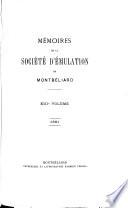 Memoires de la Société d'émulation de Montbéliard