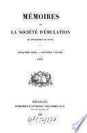 Mémoires de la Société d'Emulation du Département du Doubs