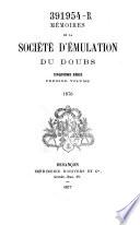 Mémoires de la Société d'Emulation du Doubs