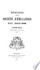 Mémoires de la Société d'émulation du Doubs
