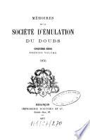 Mémoires de la Société d'Emulation du Doubs