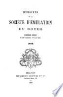 Mémoires de la Société d'émulation du Doubs