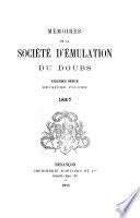 Mémoires de la Société d'émulation du Doubs