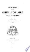 Mémoires de la Société d'emulation du Doubs