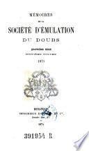 Mémoires de la Société d'Emulation du Doubs