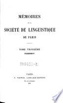 Mémoires de la Société de Linguistique de Paris
