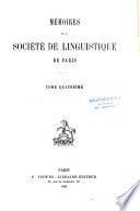 Mémoires de la Société de linguistique de Paris