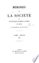Mémoires de la Société de statistique, sciences, lettres et arts du département des Deux-Sèvres