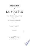 Mémoires de la Société de statistique, sciences, lettres et arts du département des Deux-Sèvres, Niort