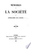 Mémoires de la Société des antiquaires de l'Ouest