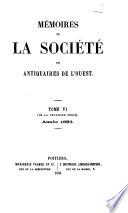 Mémoires de la Société des antiquaires de l'Ouest