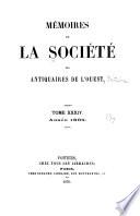 Mémoires de la Société des antiquaires de l'Ouest