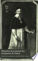 Mémoires de la Société des antiquaires de l'Ouest