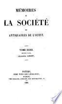 Mémoires de la Société des antiquaires de l'Ouest