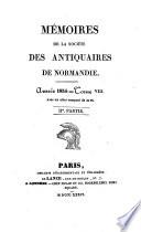 Mémoires de la Société des Antiquaires de la Normandie