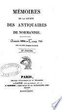 Mémoires de la Société des Antiquaires de la Normandie