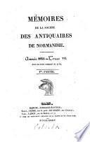Mémoires de la Société des Antiquaires de la Normandie